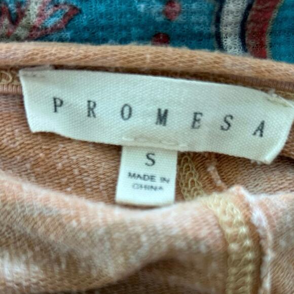 Promesa Vintage Wash Star Print Oversized Boho Tee Women S - Picture 4 of 6